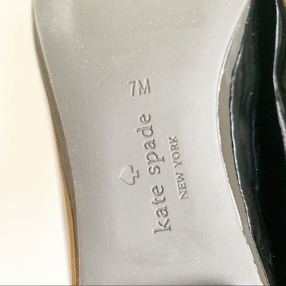 New Kate Spade Black Eleni Flex Ballerina Flat - Picture 7 of 8